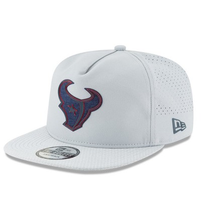 Men's Houston Texans New Era Gray 2018 Training Camp Official Golfer Hat 3060952